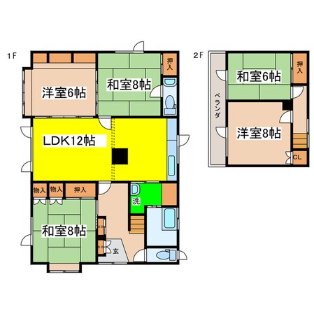 美原３－３４ー５貸家の物件間取画像